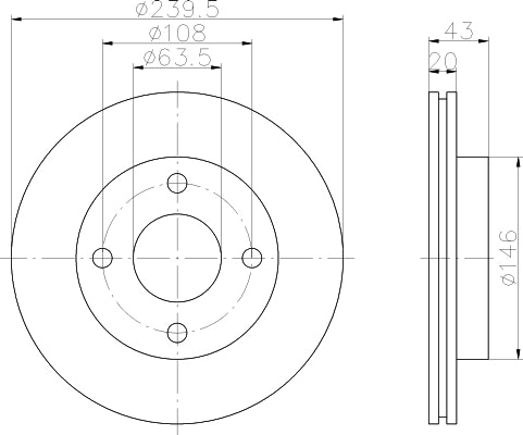 NF PARTS stabdžių diskas NF1699143